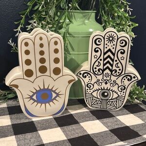 Decorative Hamsa Hand with Eye Design